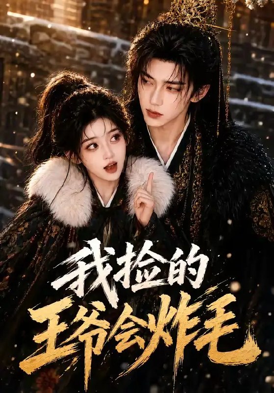 名称：我捡的王爷会炸毛（60集）AI短剧描述：暮色里，她于街巷拾得一位清冷王爷，本以为是落魄贵人，谁知他性子烈得像炸毛的猫，动辄冷脸，却总在她遇险时默默挡在身前
