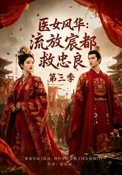名称：医女风华：流放宸都救忠良第三季&医女风华流放宸都救忠良第三季（90集）AI短剧描述：流放途中风雪未歇，医女执银针踏入宸都权谋漩涡