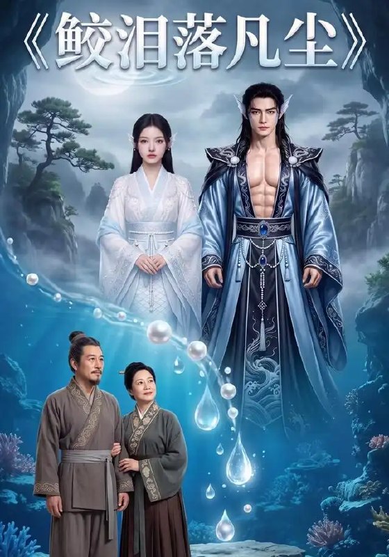 名称：鲛泪落凡尘（32集）AI短剧描述：深海鲛人落入凡尘，尾鳍化腿那刻便注定与凡人将军纠缠不休