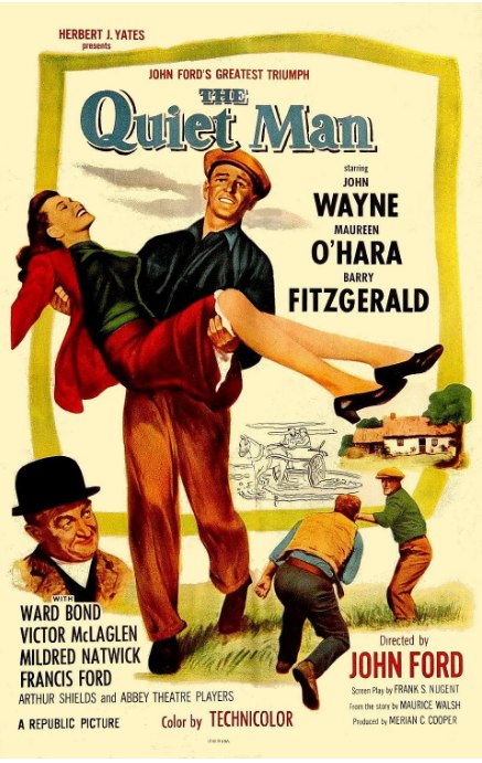 名称：美国电影《蓬门今始为君开》（1952）描述：导演: 约翰·福特主演: 约翰·韦恩 / 玛琳·奥哈拉 / 巴里·菲茨杰拉德 / 沃德·邦德 / 维克托·麦克拉格伦 / 更多…类型: 剧情 / 喜剧 / 爱情制片国家/地区: 美国上映日期: 1952-06-06(英国) / 1952-09-14(美国)片长: 129分钟链接：🔗夸克：