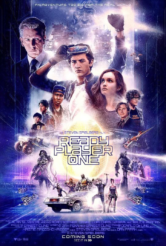 名称：《头号玩家》.英语中字（2018）描述：导演: 史蒂文·斯皮尔伯格主演: 泰伊·谢里丹 / 奥利维亚·库克 / 本·门德尔森 / 马克·里朗斯 / 丽娜·维特 / 森崎温 / 赵家正 / 西蒙·佩吉 / T·J·米勒 / 汉娜·乔恩-卡门 / 拉尔夫·伊内森 / 苏珊·林奇 / 克莱尔·希金斯 / 劳伦斯·斯佩尔曼 / 佩蒂塔·维克斯 / 艾萨克·安德鲁斯类型: 动作 / 科幻 / 冒险制片国家/地区: 美国语言: 英语 / 日语 / 汉语普通话上映日期: 2018-03-30(中国大陆) / 2018-03-11(西南偏南电影节) / 2018-03-29(美国)片长: 140分钟又名: 玩家一号 / 挑战者1号(港) / 一级玩家(台) / 一号玩家链接：🔗夸克：