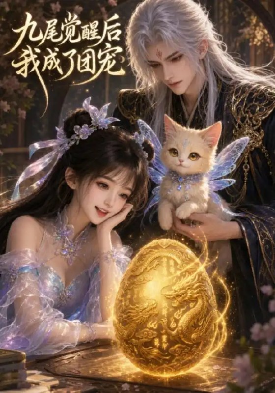 名称：九尾觉醒后我成了团宠（77集）AI短剧描述：青丘古卷翻涌，沉睡千年的九尾灵脉骤然苏醒