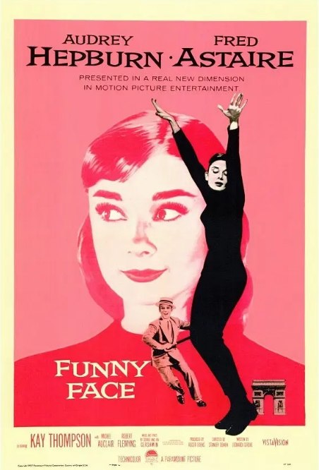 名称：美国电影《甜姐儿》（1957）描述：导演: 斯坦利·多南主演: 弗雷德·阿斯泰尔 / 奥黛丽·赫本 / 凯·汤普森类型: 喜剧 / 爱情 / 歌舞制片国家/地区: 美国上映日期: 1957-02-13片长: 103 分钟链接：🔗夸克：