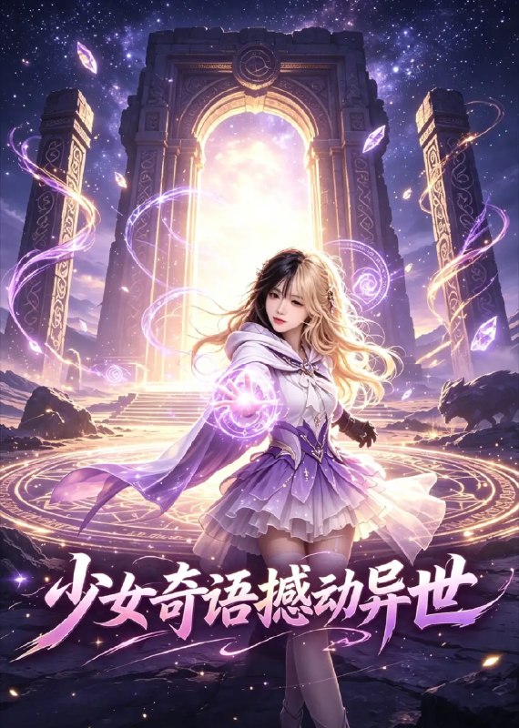 名称：少女奇语撼动异世（61集）AI短剧描述：异世云涌，少女执笔为剑，以奇语织就命运经纬