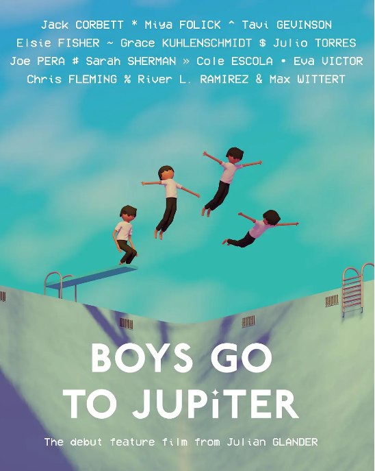 名称：美国动漫电影《男孩们前往木星》（2024）描述：导演: Julian Glander主演: Jack Corbett / Grace Kuhlenschmidt / 艾尔西·费舍尔 / 詹妮安·加罗法洛 / Miya Folick / 更多…类型: 动画制片国家/地区: 美国上映日期: 2024-06-07(翠贝卡电影节)片长: 90分钟链接：🔗夸克：