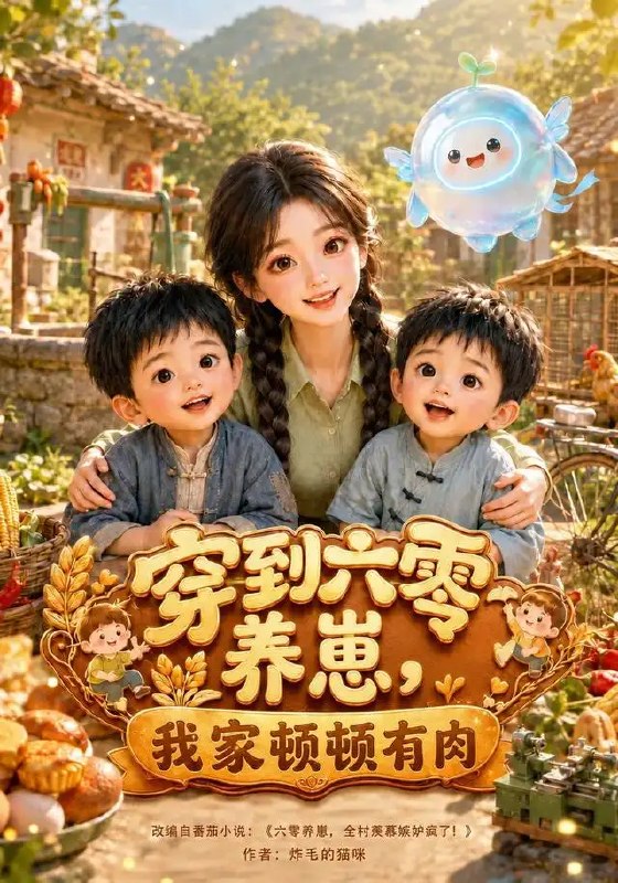 名称：穿到六零养崽，我家顿顿有肉&穿到六零养崽我家顿顿有肉（100集）AI短剧描述：当现代灵魂坠入六零年的烟火尘埃，面对嗷嗷待哺的幼崽与清贫岁月，她以一双巧手与超前智慧，于柴米油盐间烹出满室肉香