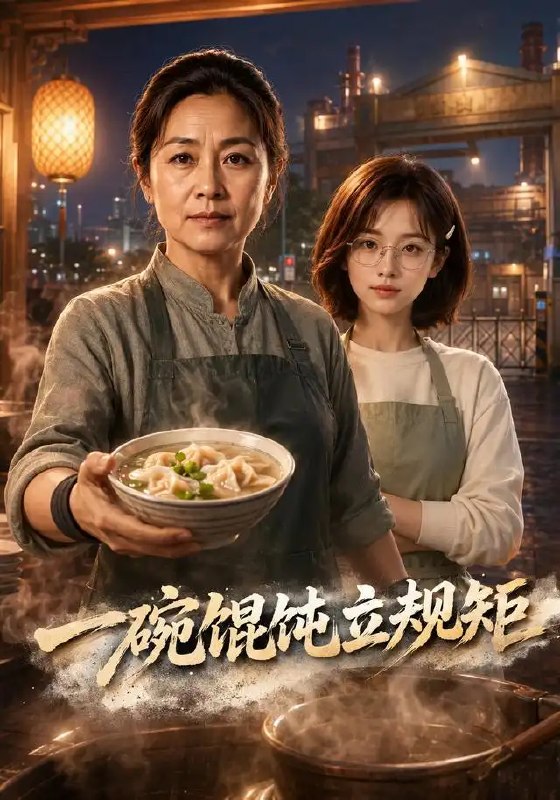 名称：一碗馄饨立规矩（52集）AI短剧描述：老巷烟火里，一碗馄饨藏着半生规矩