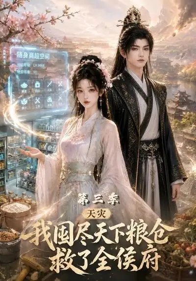 名称：天灾我囤尽天下粮仓救了全侯府第三季（70集）AI短剧描述：惊雷碾过苍穹，末世天灾骤临，山河覆雪，万物凋零
