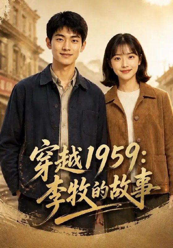 名称：穿越1959：李牧的故事&穿越1959李牧的故事（121集）AI短剧描述：当现代灵魂坠入1959年的凛冽长风，李牧在粗布棉衣里触摸到了时代的脉搏