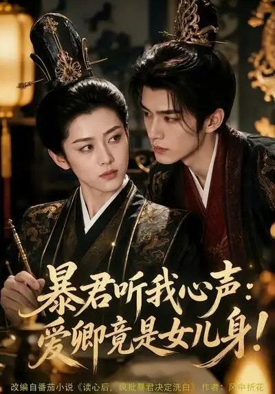 名称：暴君听我心声_爱卿竟是女儿身！&暴君听我心声爱卿竟是女儿身（60集）AI短剧描述：云深殿里，暴君冷面铁腕，却独能听见她心底翻涌的惊涛