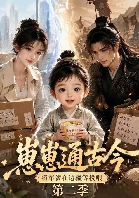 名称：崽崽通古今，将军爹在边疆等投喂第二季&崽崽通古今将军爹在边疆等投喂第二季（133集）AI短剧描述：烽烟漫卷的边关，藏着跨越时空的牵挂