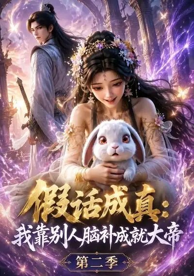 名称：假话成真：我靠别人脑补成就大帝第二季&假话成真我靠别人脑补成就大帝第二季（43集）AI短剧描述：前世他止步巅峰，含恨陨落；今生重活一世，却因一句戏言被众生脑补成绝世秘辛