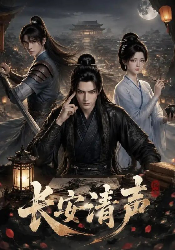 名称：长安清声（32集）漫剧描述：《长安清声》漫剧全32集，以盛唐风华为卷，谱一曲清音破浊浪的传奇
