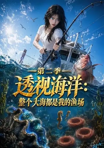 名称：透视海洋：整个大海都是我的渔场第二季&透视海洋整个大海都是我的渔场第二季（73集）AI短剧描述：海风卷着咸涩的浪涛掠过甲板，林野眸底金芒流转，万米深海的鱼群、沉船里的秘宝皆在视野中纤毫毕现