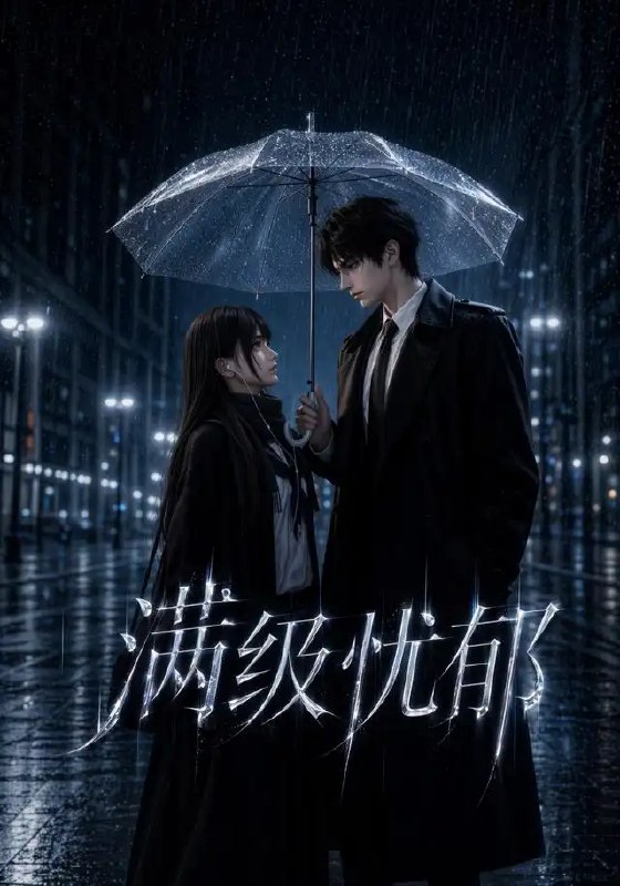 名称：满级忧郁（23集）AI短剧描述：在算法编织的冰冷都市里，她是被数据标记为“满级忧郁”的个体
