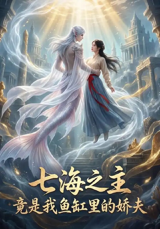 名称：七海之主竟是我鱼缸里的娇夫（54集）AI短剧描述：深海君王与都市少女宿命相逢
