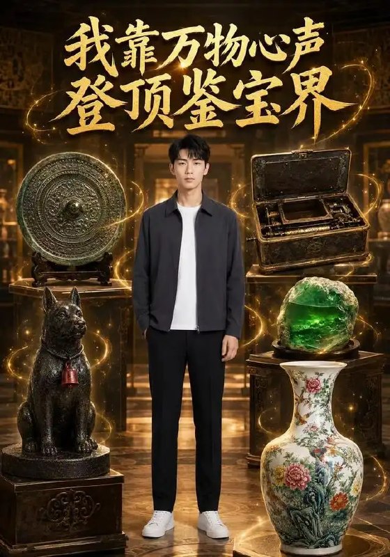 名称：我靠万物心声登顶鉴宝界（37集）AI短剧描述：当林晚意外觉醒聆听万物心声的异能，古董的私语、玉器的低吟，皆成她鉴宝的密钥