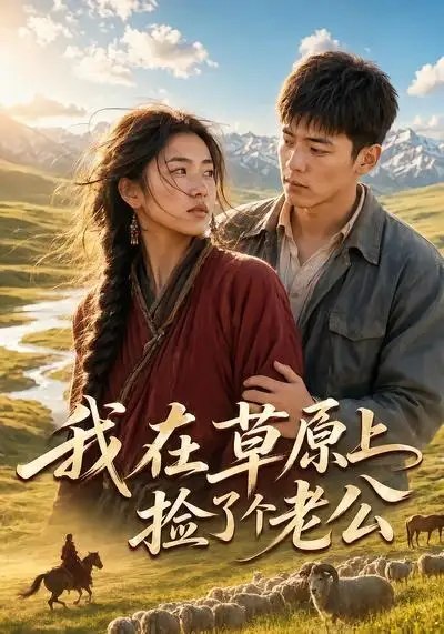 名称：我在草原上捡了个老公（38集）AI短剧描述：风掠过无垠的呼伦贝尔，她意外捡回个浑身是伤的陌生男人