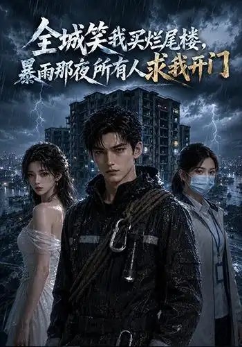 名称：全城笑我买烂尾楼，暴雨那夜所有人求我开门&全城笑我买烂尾楼暴雨那夜所有人求我开门（73集）AI短剧描述：暴雨倾盆的暗夜，全城曾笑他斥巨资买下烂尾楼的痴行
