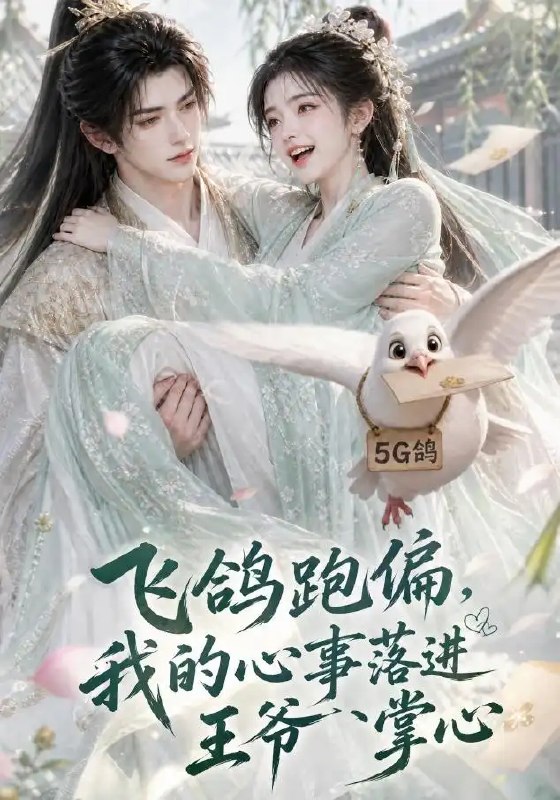 名称：飞鸽跑偏，我的心事落进王爷掌心&飞鸽跑偏我的心事落进王爷掌心（31集）AI短剧描述：本欲借飞鸽传书寄情思，哪料信鸽竟失了准头，径直落进冷面王爷掌心