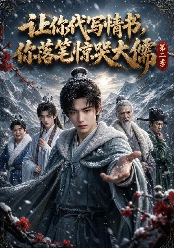 名称：让你代写情书，你落笔惊哭大儒第二季&让你代写情书你落笔惊哭大儒第二季（159集）AI短剧描述：笔落惊鸿，墨染千秋