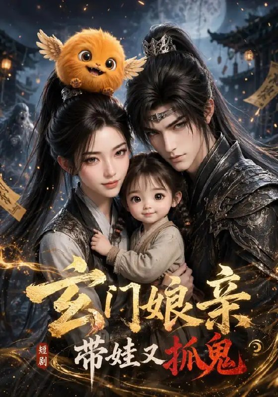 名称：玄门娘亲带娃又抓鬼（142集）AI短剧描述：玄门传人携萌娃入世，左手烟火人间，右手阴阳两界