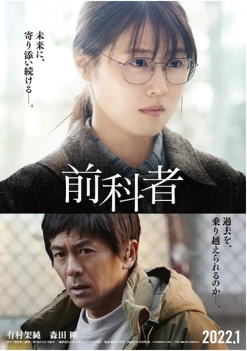 名称：日本电影《前科者》（2022）描述：导演: 岸善幸主演: 有村架纯 / 森田刚 / 矶村勇斗 / 槙田雄司 / 中川雅也 / 更多…类型: 剧情制片国家/地区: 日本上映日期: 2022-01-28(日本)片长: 134分钟链接：🔗夸克：
