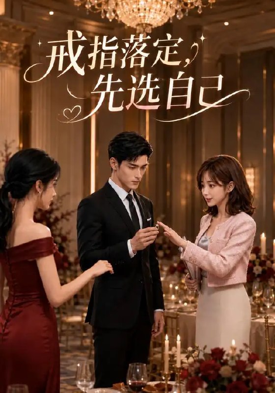 名称：戒指落定，先选自己&戒指落定先选自己（62集）AI短剧描述：月光浸过旧巷的青石板，那枚遗落的戒指在尘埃里泛着微光