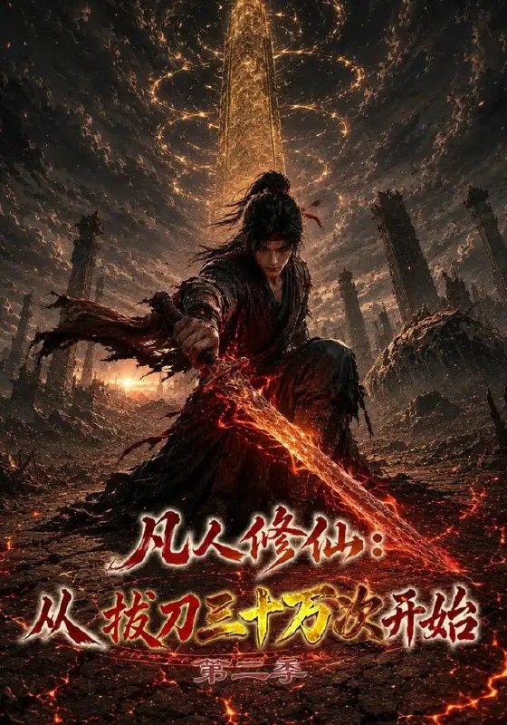 名称：凡人修仙：从拔刀三十万次开始第二季&凡人修仙从拔刀三十万次开始第二季（121集）AI短剧描述：拔刀三十万次，刀意通神；凡人逆天而行，剑指长生