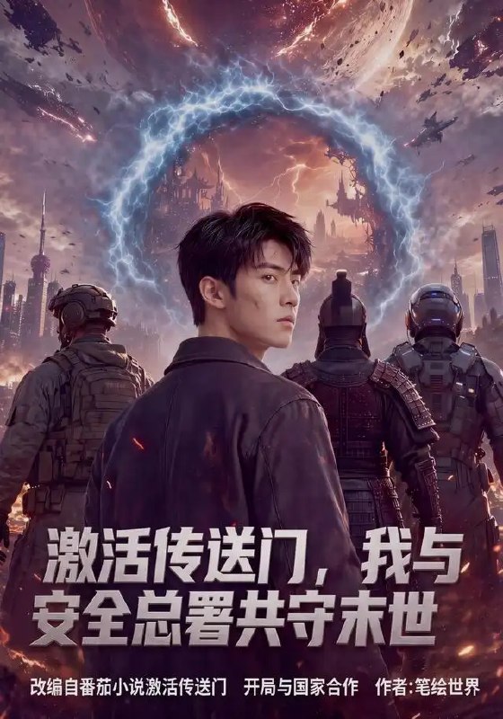 名称：激活传送门，我与安全总署共守末世&激活传送门我与安全总署共守末世（80集）AI短剧描述：当末日降临，废墟之上，一道传送门撕裂苍穹