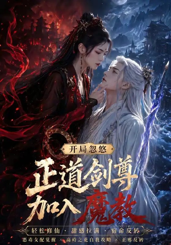 名称：开局忽悠正道剑尊加入魔教（60集）AI短剧描述：正道剑尊一剑霜寒十四州，却被我三寸不烂之舌，诓入魔教当了个挂名护法