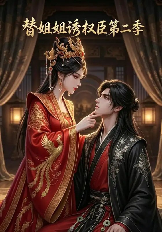 名称：替姐姐诱权臣第二季（8集）AI短剧描述：月落霜天，她替姐入局，本为棋子，却陷权臣深谋