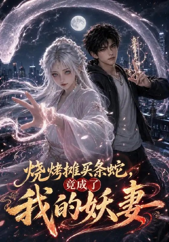 名称：烧烤摊买条蛇，竟成了我的妖妻&烧烤摊买条蛇竟成了我的妖妻（95集）AI短剧描述：夜色漫过烟火缭绕的烧烤摊，他随手买下一条受伤的青蛇，本以为是寻常食材，却不想竟是渡劫失败的蛇妖