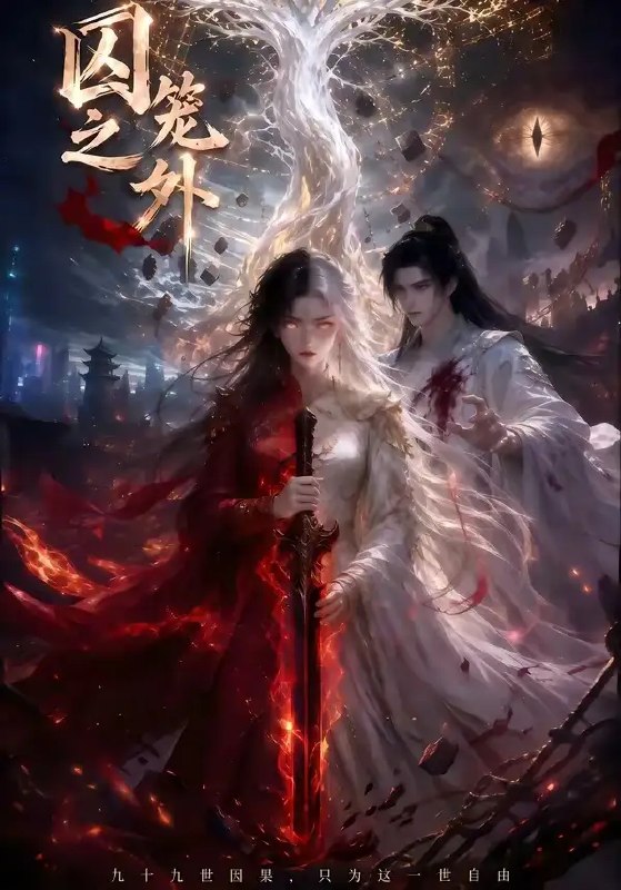 名称：囚笼之外（30集）AI短剧描述：深陷AI编织的精密囚笼，她于数据洪流中窥见真相的微光