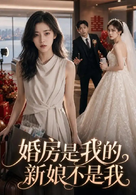 名称：新房是我的新娘不是我（64集）AI短剧描述：新婚夜，沈辞掀开红盖头，对面的新娘竟是空无一人的婚纱