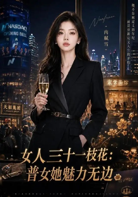 名称：女人三十一枝花：普女她魅力无边&女人三十一枝花普女她魅力无边（31集）AI短剧描述：三十一岁的林晚，褪去青涩，在烟火日常里沉淀出温润光芒
