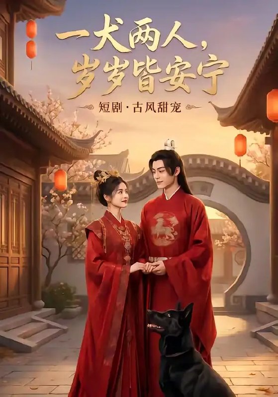 名称：一犬两人，岁岁皆安宁&一犬两人岁岁皆安宁（72集）AI短剧描述：《一犬两人，岁岁皆安宁》72集AI短剧，讲述漂泊灵魂与忠诚犬伴在烟火人间彼此救赎的故事