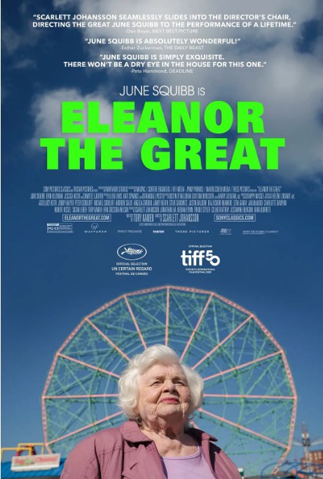 名称：美国电影《了不起的埃莉诺》（2025）描述：导演: 斯嘉丽·约翰逊主演: 朱恩·斯奎布 / 艾琳·凯利曼 / 切瓦特·埃加福 / 杰西卡·赫特 / 丽塔·佐哈尔 / 更多…类型: 剧情制片国家/地区: 美国上映日期: 2025-05-20(戛纳电影节) / 2025-09-26(美国)片长: 98分钟链接：🔗夸克：