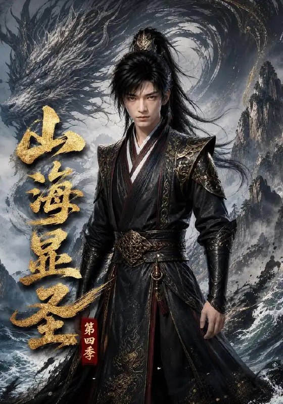 名称：山海显圣第四季（126集）AI短剧描述：云海翻涌，山海经异兽踏雾而来，第四季携126集全新篇章破空显圣