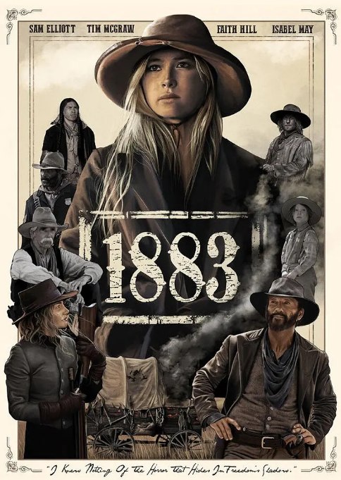名称：[美剧]《1883》（2021）描述：导演: 泰勒·谢里丹 / 克里斯蒂娜·沃罗斯 / 本·理查森主演: 伊莎贝尔·梅 / 蒂姆·麦格罗 / 山姆·埃利奥特 / 菲丝·希尔 / 道恩·奥利弗瑞 / 更多…类型: 剧情 / 西部制片国家/地区: 美国单集片长: 60分钟链接：🔗夸克：