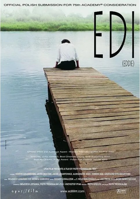 名称：波兰电影《艾迪》（2002）描述：导演: 皮奥特·特扎斯卡尔斯基主演: Henryk Golebiewski / 雅采克·布拉茨亚克 / Jacek Lenartowicz类型: 剧情制片国家/地区: 波兰上映日期: 2002-10-18片长: 97 分钟链接：🔗夸克：