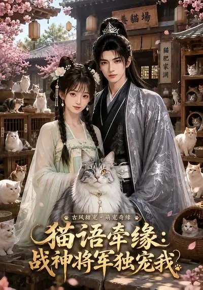名称：猫语牵缘：战神将军独宠我&猫语牵缘战神将军独宠我（35集）AI短剧描述：现代少女意外通晓猫语，误入将军府，与冷峻战神结下奇缘