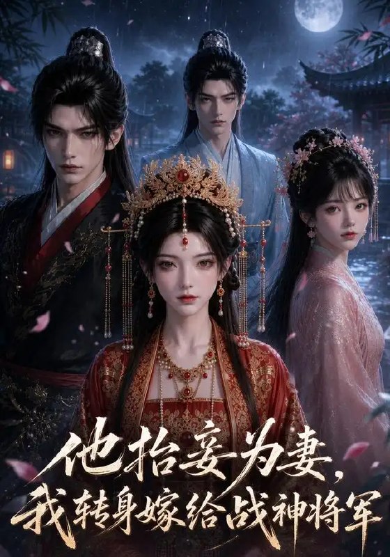 名称：他抬妾为妻，我转身嫁给战神将军&他抬妾为妻我转身嫁给战神将军（51集）AI短剧描述：他是她倾尽所有的良人，一朝却抬妾为妻，将她尊严碾落尘埃