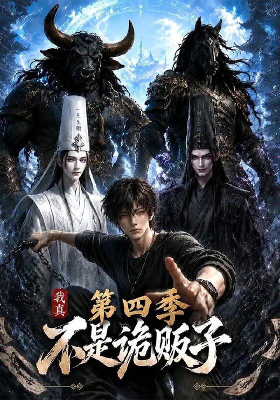 名称：我真不是诡贩子第四季（100集）AI短剧描述：暗夜迷局再启，第四季的诡谲漩涡裹挟着更深的秘密