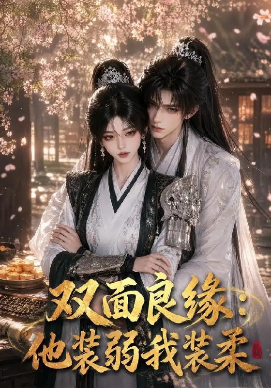 名称：双面良缘：他装弱我装柔&双面良缘他装弱我装柔（65集）AI短剧描述：锦瑟华年，谁掩真心？他，翻云覆雨的幕后主宰，偏敛锋芒作病弱公子；她，剑胆琴心的江湖儿女，却敛锐气为温婉娇妻