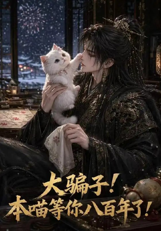 名称：大骗子本喵等你八百年了（50集）AI短剧描述：八百年前一句戏言，困住了本喵的浮生