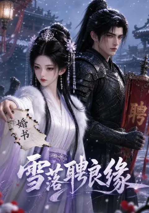 名称：雪落聘良缘（56集）AI短剧描述：初雪落尽长安，一纸婚约缚住两个孤绝灵魂
