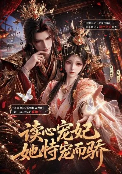 名称：读心宠妃，她恃宠而骄&读心宠妃她恃宠而骄（68集）AI短剧描述：深宫月色下，她因意外觉醒读心异能，帝王心绪、后宫诡计皆无所遁形