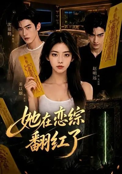 名称：她在恋综翻红了（60集）AI短剧描述：当全网嘲她“糊咖作精”，她却把恋综玩成逆袭修罗场