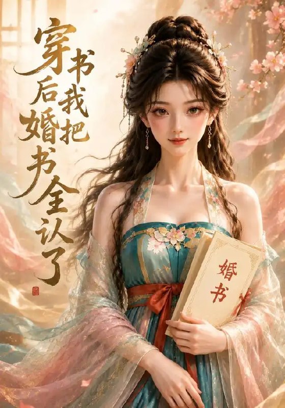 名称：穿书后我把婚书全认了（50集）AI短剧描述：穿书入戏，她竟成婚书缠身的薄情女配
